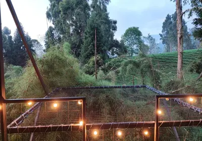 a cage on the side of a hill at Hotel Cabañas y Chalets lujosos Mágica Luna Manizales in Villamaría