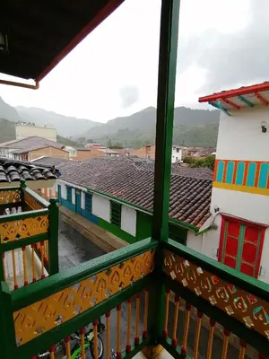 a view from the balcony of a building at Balcones del Parque Jardin in Jardin