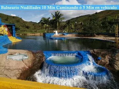 a water slide at a water park at Casa Alejandria in Alejandría