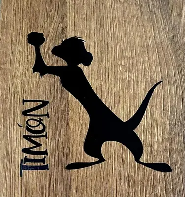 a shadow of a teddy bear on a wooden surface at Hakuna Matata in San Jerónimo
