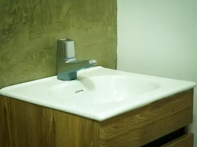 a bathroom sink with a faucet on top of it at Loft del Río Honda - Apartaestudio completo con parqueadero y aire acondicionado in Honda