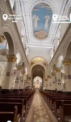 a view of a church with pews in it at perla 3 dormitorios in Bello