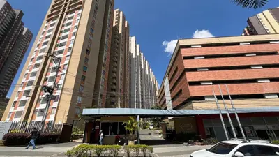 a group of tall buildings in a city at Apartamento en Bello in Bello