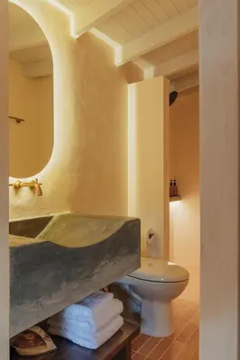 a bathroom with a sink and a toilet at NEW Cozy Duplex in Laureles with A/C and WI-FI in Medellín