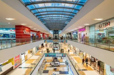 an overhead view of a shopping mall at Amazing one bedroom apartment near the Airport ! in Rionegro