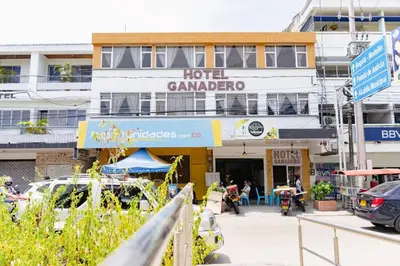a building with a hotel camarillo on a city street at HOTEL GANADERO in La Dorada