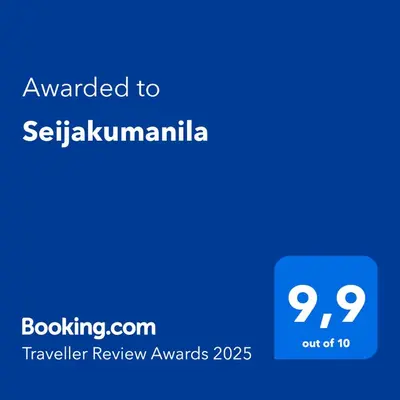 a blue text box with the words awarded to sekulimimaranzer at Seijakumanila in Medellín