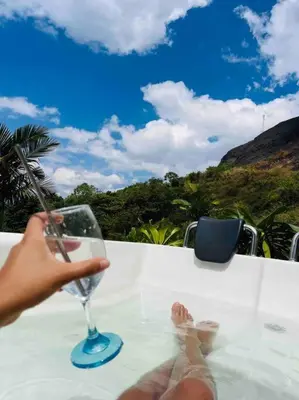 Gallery image of Casa Blanca Cabaña de lujo rodeada de naturaleza in Copacabana