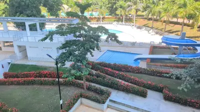 a view of a swimming pool at a resort at santa fe de Antioquia pueblo apto in Santa Fe de Antioquia