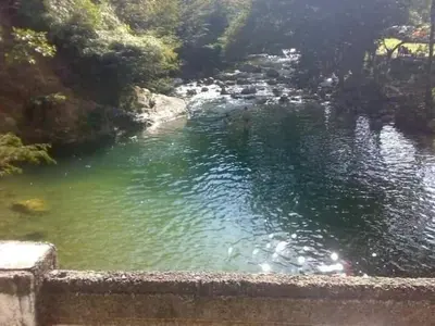 a view of a river from a bridge at La Clarita in San Rafael