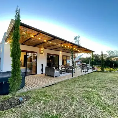 Casa campestre descanso relajación jacuzzi BBQ amplias zonas verdes