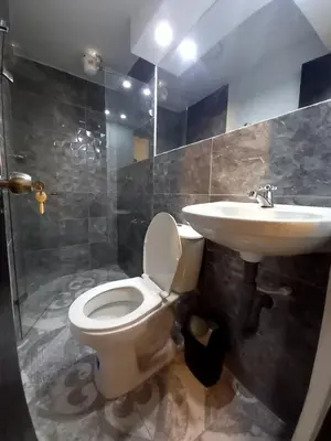 a bathroom with a toilet and a sink at Hotel boutique San Pablo H3 in Medellín