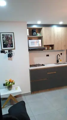 a kitchen with a sink and a counter top at Apartamento exclusivo en Sabaneta, Antioquia in Sabaneta