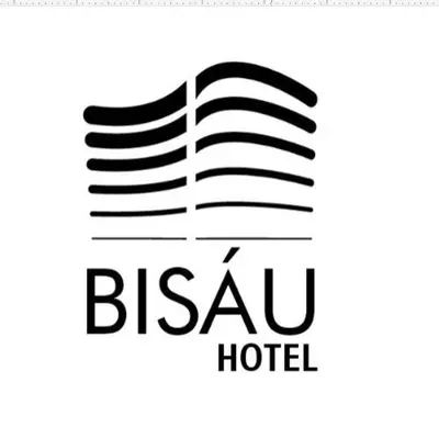 a logo for a hotel with a waving flag at BISÁU Hotel in Ruiosucio