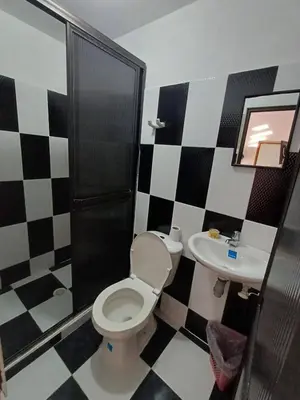 a bathroom with a toilet and a sink at Hotel El Mirador in San Carlos