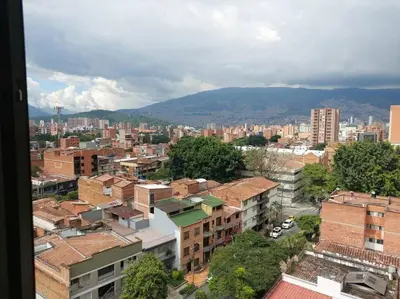 a city view of a city with buildings at Apto tipo Loft en Laureles Nutibara Increíble Vista in Medellín