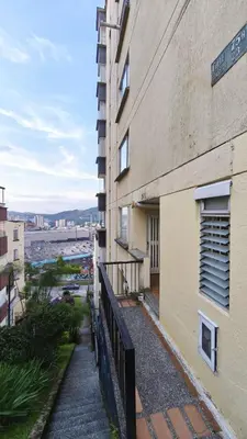 a balcony of a building with a view of the water at Hermoso apartaestudio Zona Rosa de Milan in Manizales