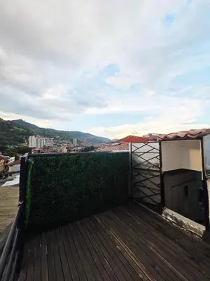 a view from the roof of a building at Dúplex con hermosa vista a la ciudad deck exterior in Itagüí