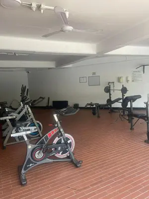 a gym with several exercise bikes in a room at Apartment in Poblado - Medellín in Medellín