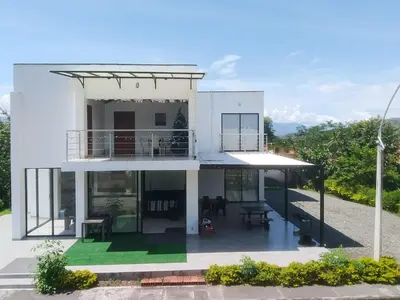 a rendering of a house with a balcony at Casa Lili in Sopetran