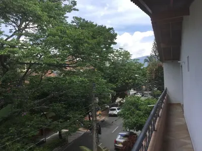 a view of a street from a balcony of a building at Vista Magnolia in Envigado