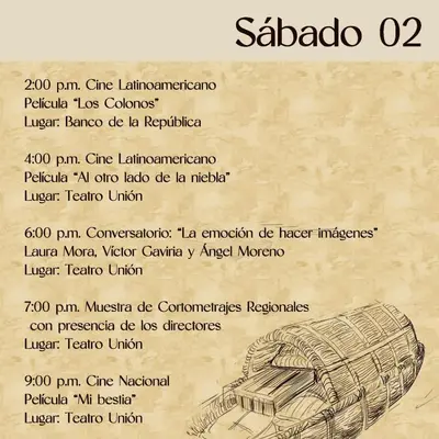 a menu for a restaurant with a picture of a suitcase at Siboney hotel in Honda