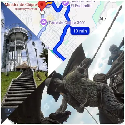 a statue of a man on a swing in front of some stairs at Modern, Comfortable, Spacious & Central in Manizales