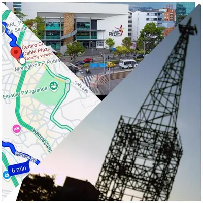 a close up of the eiffel tower and a map at Modern, Comfortable, Spacious & Central in Manizales