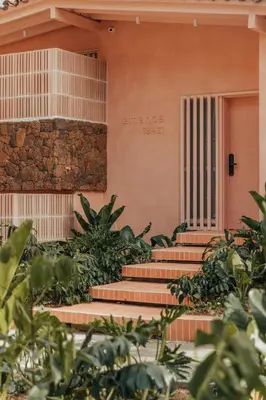a set of stairs leading to a building at New designed Loft in Laureles with AC and WiFi in Medellín
