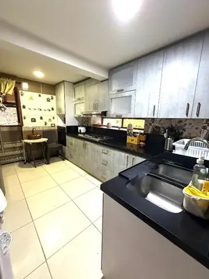 a kitchen with a sink and a counter top at Finca en Sopetran in Sopetran