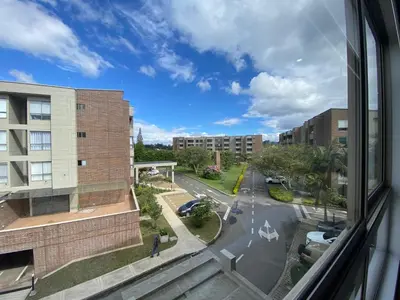 a view of a street from a window at Suite de Lujo en Llano Grande - Piscina, jacuzzi, Turco, Gimnasio in Rionegro