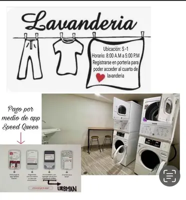 a collage of photos of a laundry room with a washing machine at Cálido mini apartamento in Manizales