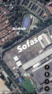 an aerial view of a stadium with the words akdbosaosaosaosa sidx at Apartamento 2 habitaciones Viva Envigado in Envigado