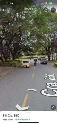 a picture of a parking lot with cars on it at Apartaestudio 304 in Medellín
