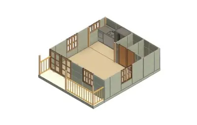 a rendering of a house at Glamping Resort Jonico Finca in Chinchiná
