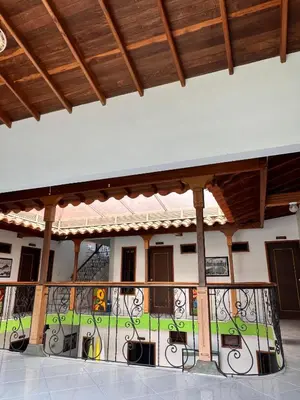 a balcony of a building with a railing at Hotel Premium BISS in Supía