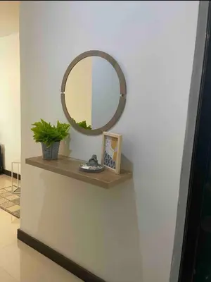 a mirror on a shelf in a room at Apartamento con balcón y hamaca en zona rosa laureles 301 in Medellín