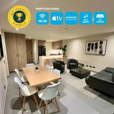 Designed 3-Bedroom Apartment & Office with 800 Wi-Fi