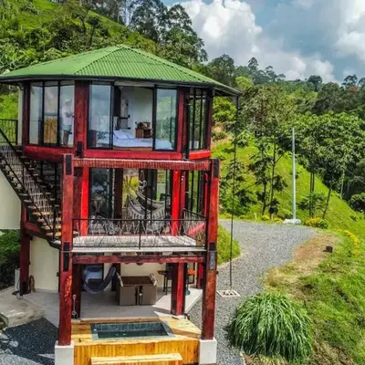 La mejor vista del eje cafetero en el Chalet La Gitana