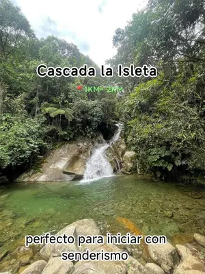 a waterfall in a river in a forest at Aloha Campestre in San Rafael