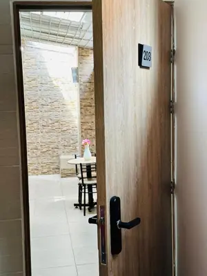 a door with a sign that reads zrs on it at Apartaestudio San Diego Medellín in Medellín