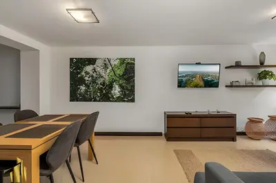 a dining room with a table and chairs at Ankara 401 - Modern and comfort Apt in Provenza in El Poblado
