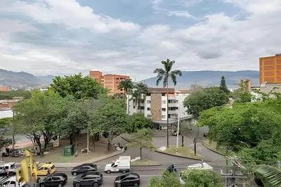 a view of a city with cars parked on a street at Aria Living 501 - Design and Perfect Location in Guayaquil