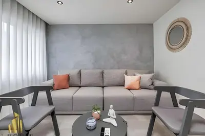 a living room with a couch and a table at Casa Solei 12-13 - Prestigious & Priv Apt/Bath Tub in El Poblado