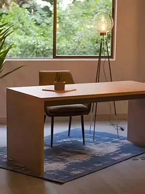 an office desk with a chair and a window at Condado 204 - Eco Apt/Natural Atmosphere in El Poblado
