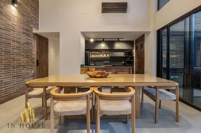 a dining room with a table and chairs at Morph 1601 - Exclusivity in Poblado/Jacuzzi in El Poblado