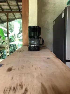 a food processor sitting on top of a table at Refugio Cumaná in San Rafael