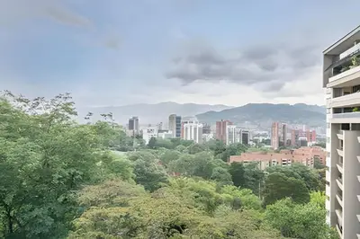 a view of a city with buildings and trees at Santiago De Bagatela 1104 - Spacious apt Poblado in Envigado