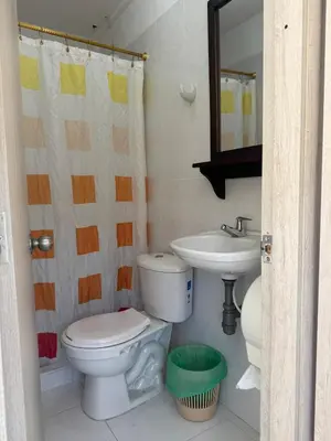 a bathroom with a toilet and a sink at Hotel Café de la Montaña in Pensilvania