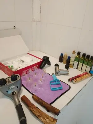 a kitchen counter top with a cutting board and a knife at Shiva's Temple in San Carlos